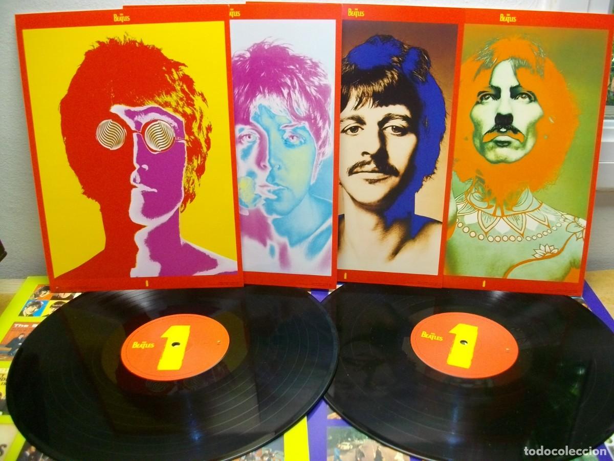 Discos de vinilo: THE BEATLES one - 4 POSTALES 2 x LP - Foto 4
