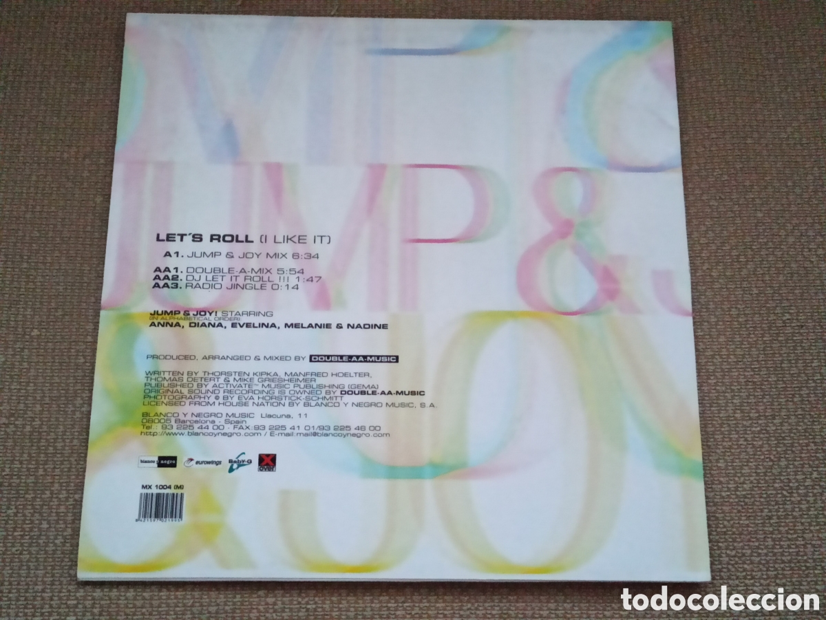 Discos de vinilo: Jump & Joy! - Lets Roll (I Like It) (12&rdquo;) - Foto 2