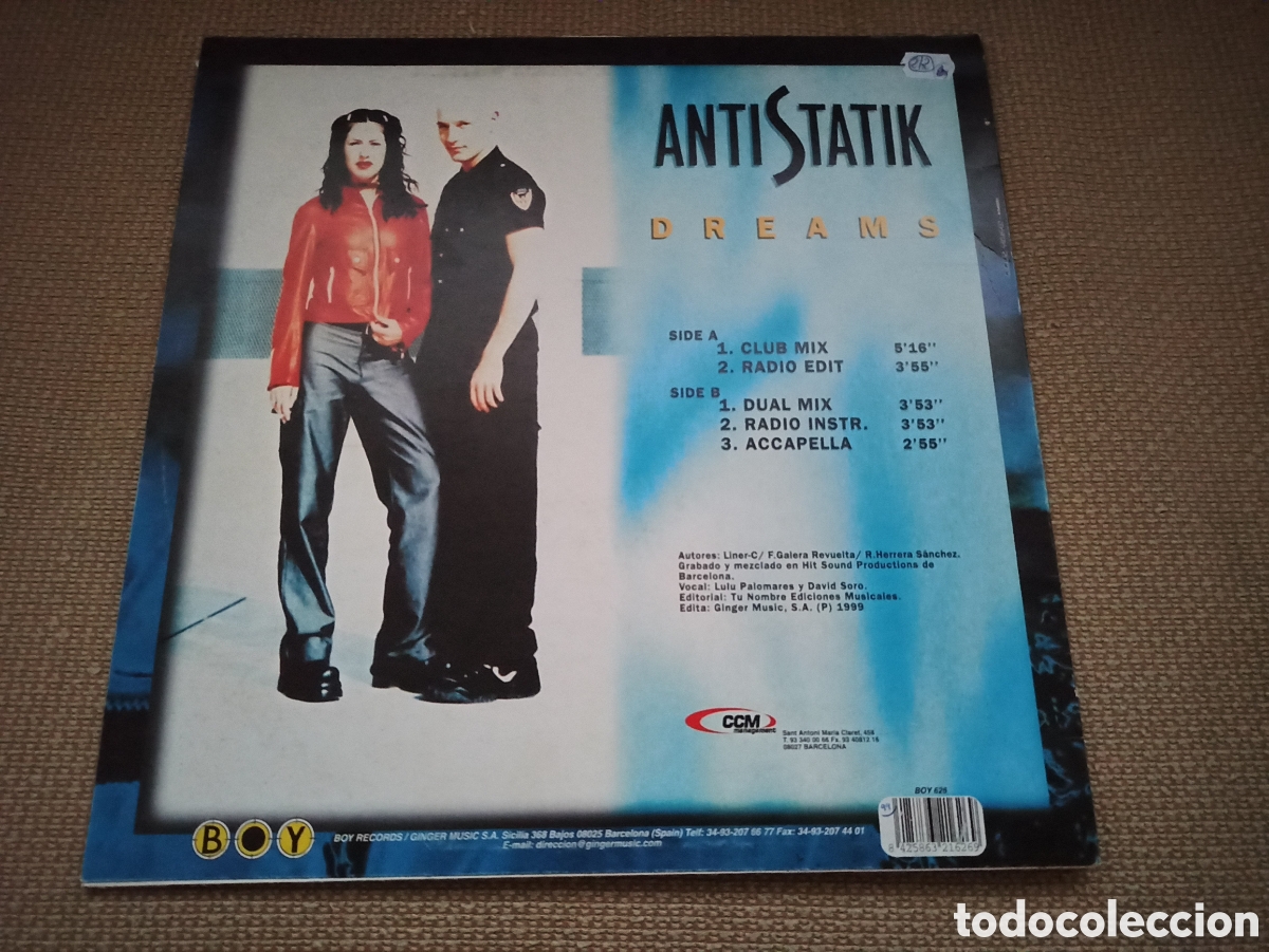 Discos de vinilo: Antistatik (2) - Dreams (12&rdquo;) - Foto 2