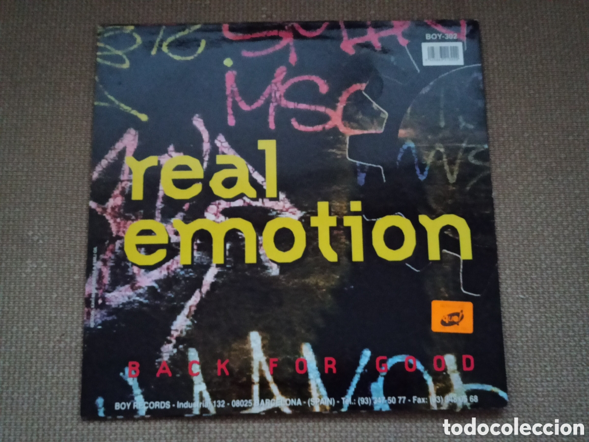 Discos de vinilo: Real Emotion - Back For Good (12&rdquo;) - Foto 2