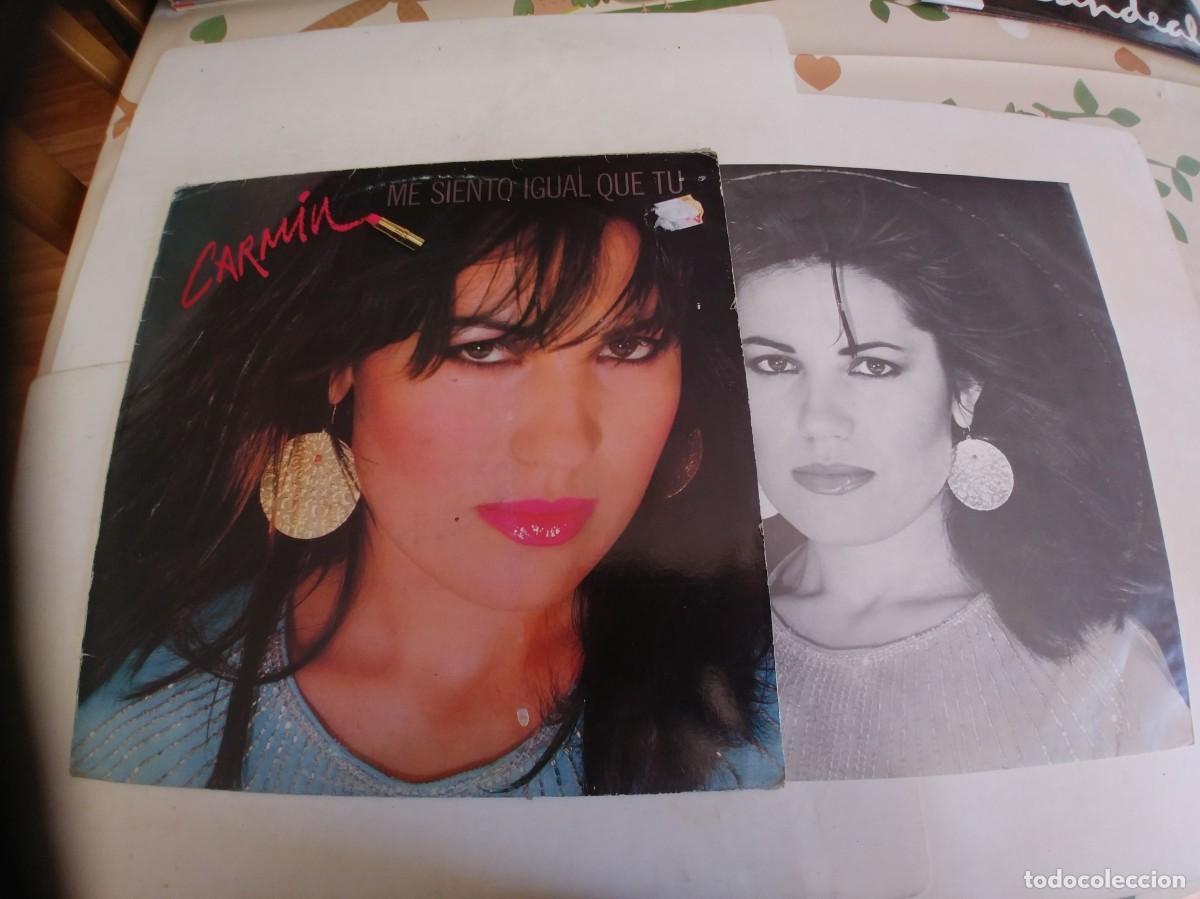 Disques de vinyle: CARMIN-LP ME SIENTO IGUAL QUE TU-ENCARTE LETRAS