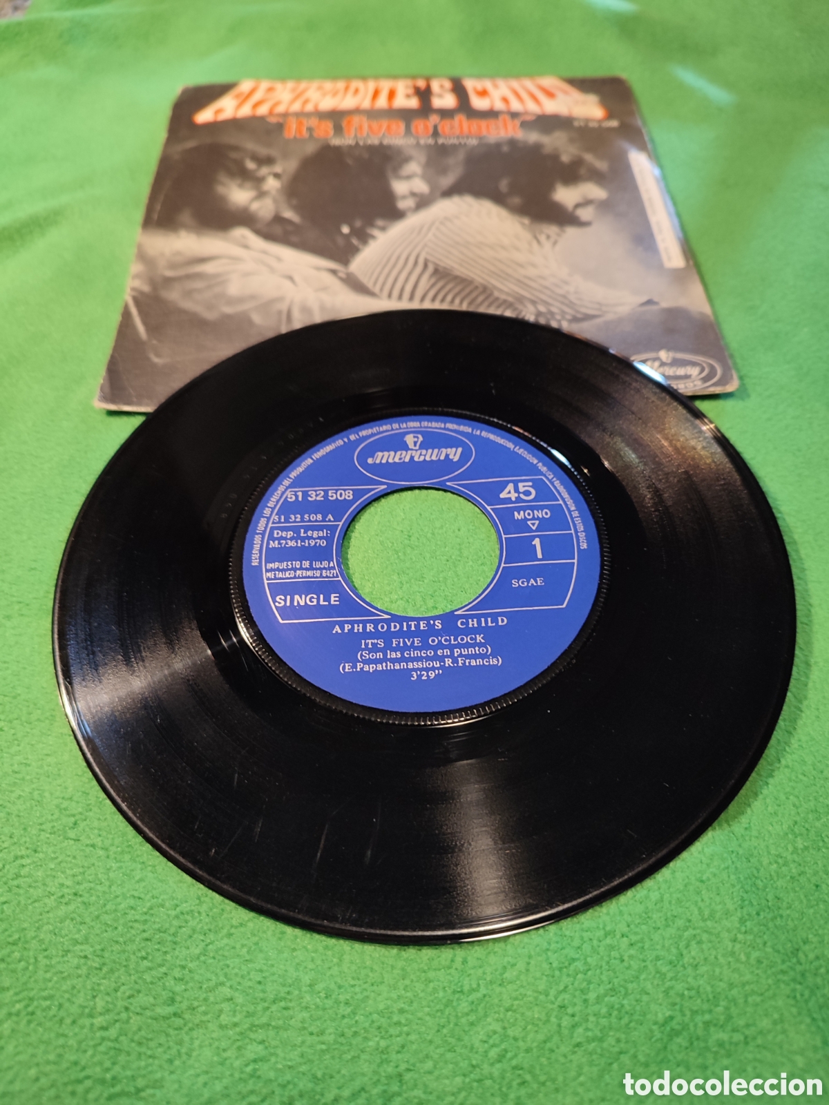 Discos de vinilo: Aphrodites Child - Its Five oclock - Foto 2