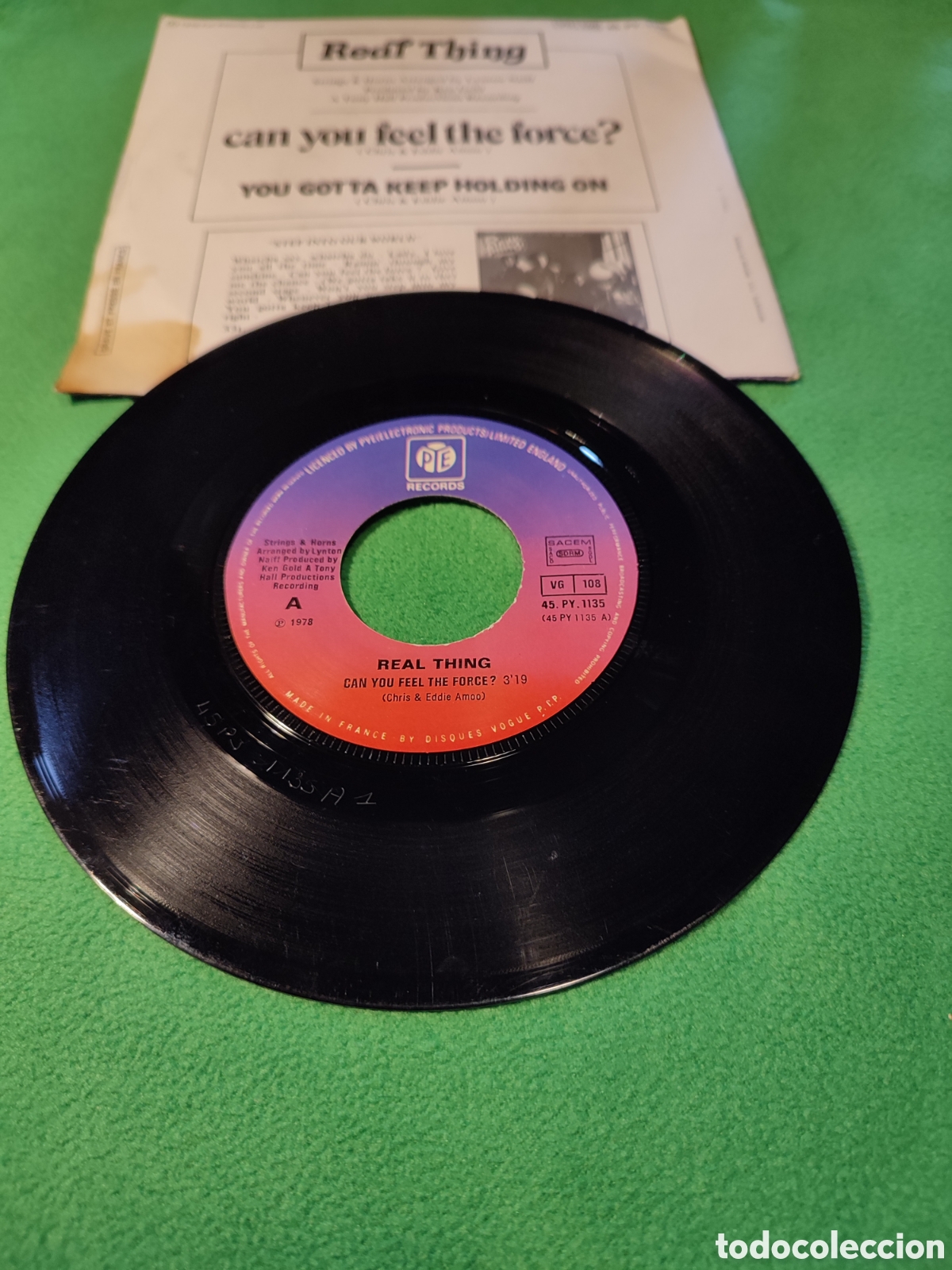 Discos de vinilo: Real Thing - Can you Feel the force - Foto 2