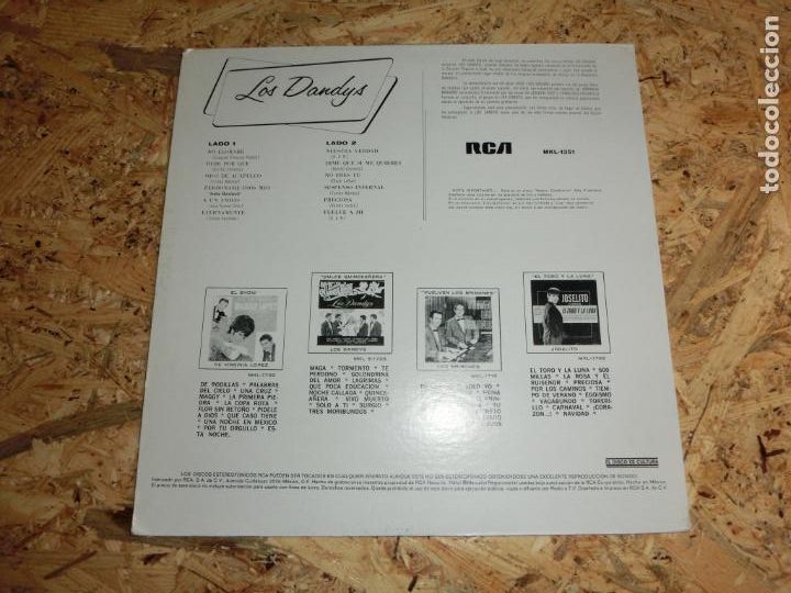 Discos de vinilo: LOS DANDYS - LOS DANDYS (MEXICO 1961) - Foto 2