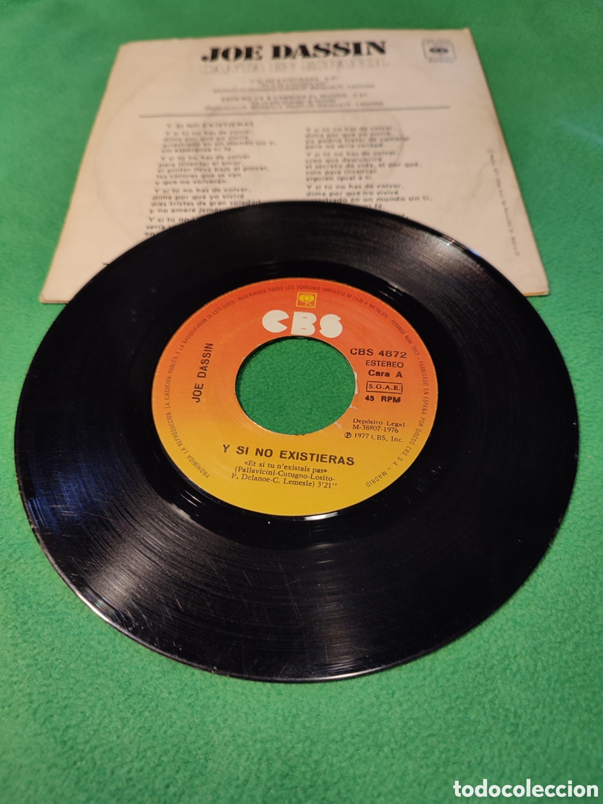 Discos de vinilo: Joe Dassin - Y si no existiera - Foto 2