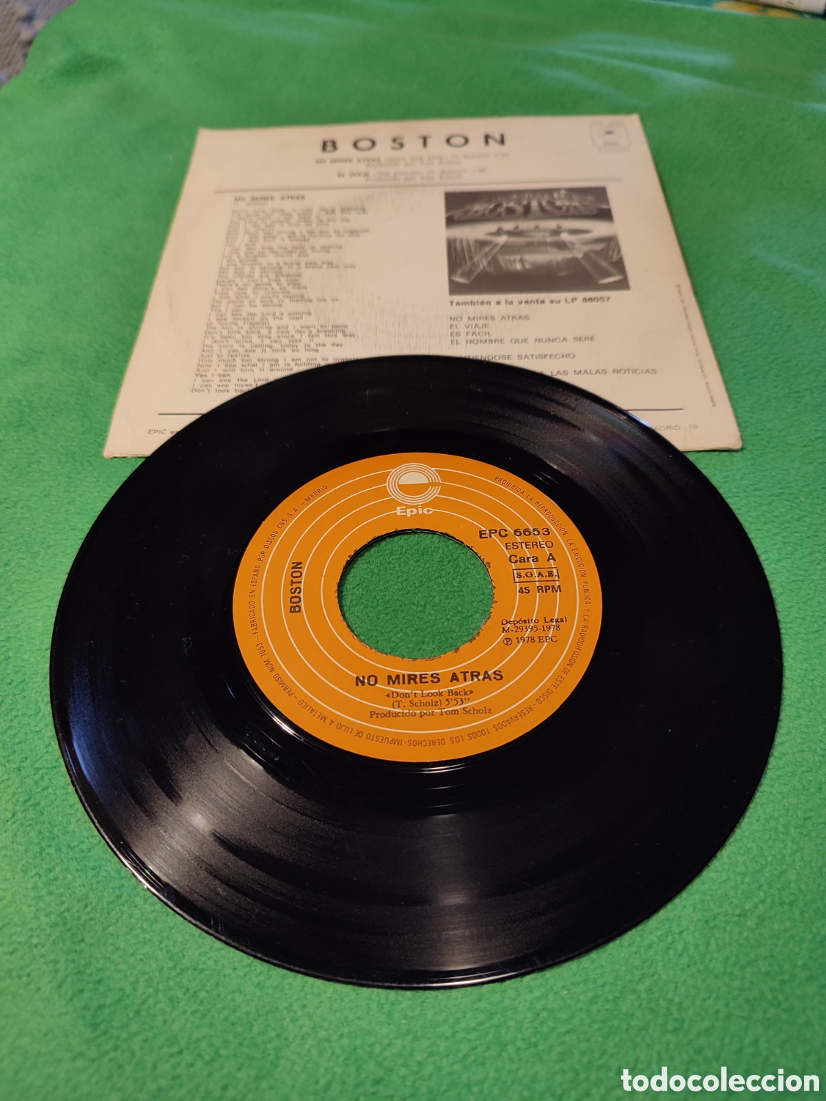 Discos de vinilo: Boston - No mires atr&aacute;s - Foto 2