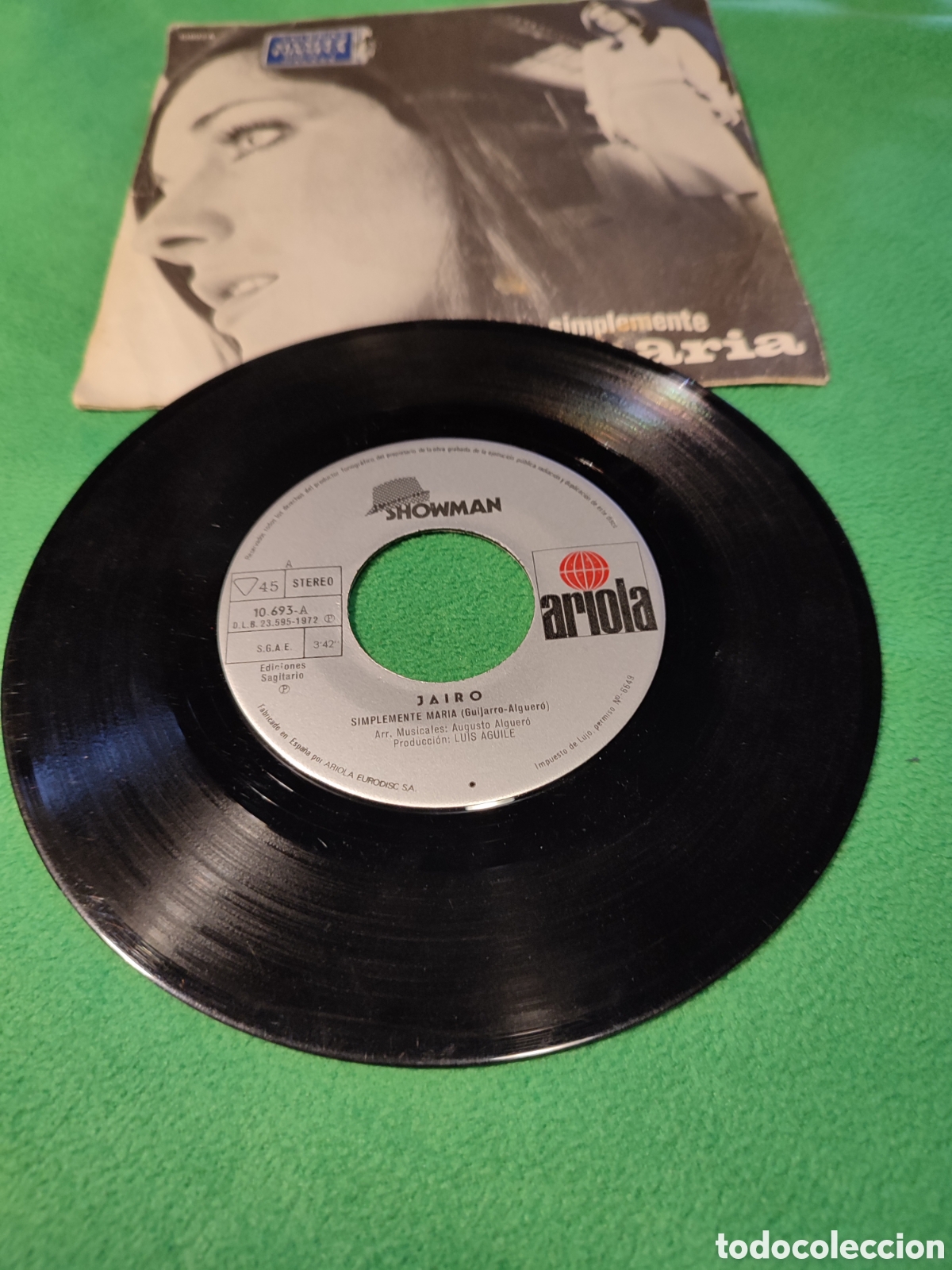 Discos de vinilo: Jairo - Simplemente Mar&iacute;a - Foto 2