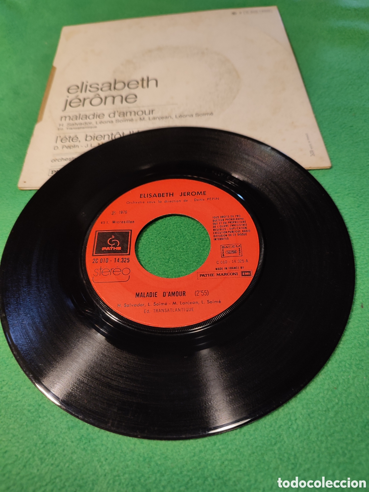 Discos de vinilo: Elizabeth Jerome - Maladie damour - Foto 2