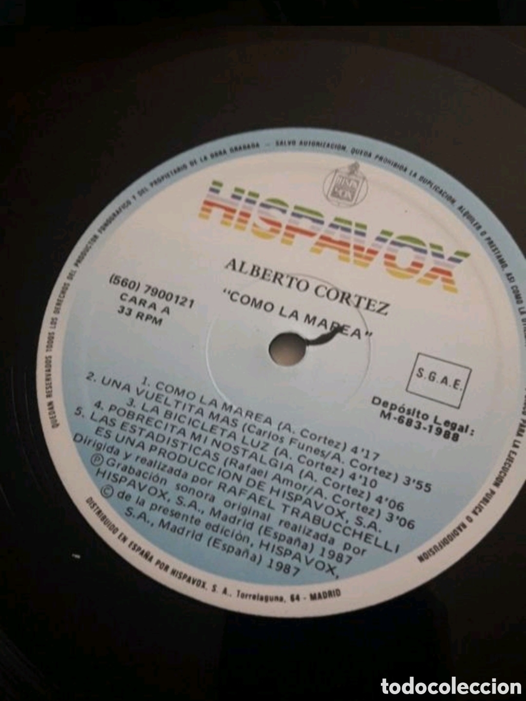 Discos de vinilo: Lp Alberto Cortez. Como la marea - Foto 4