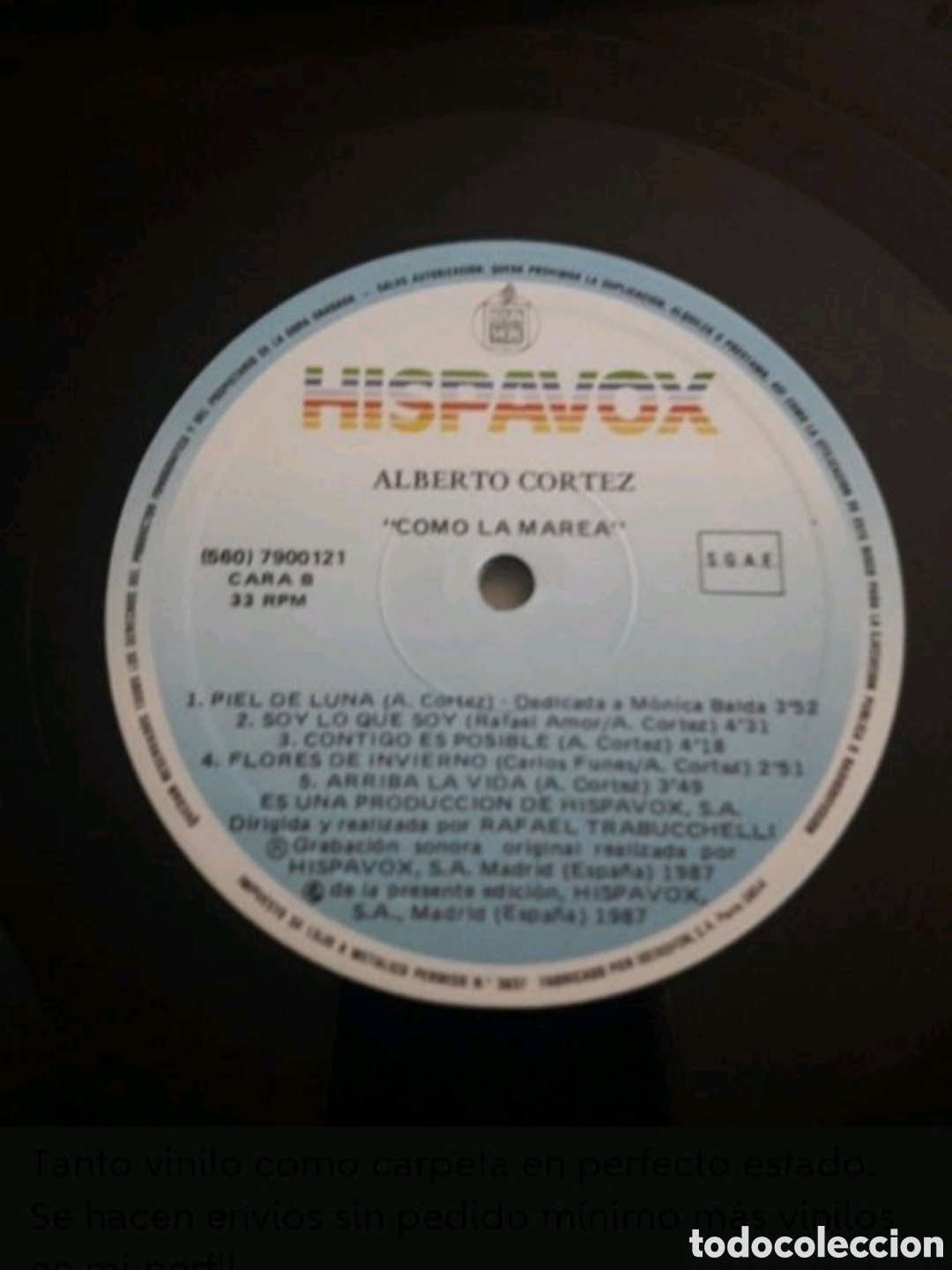 Discos de vinilo: Lp Alberto Cortez. Como la marea - Foto 5