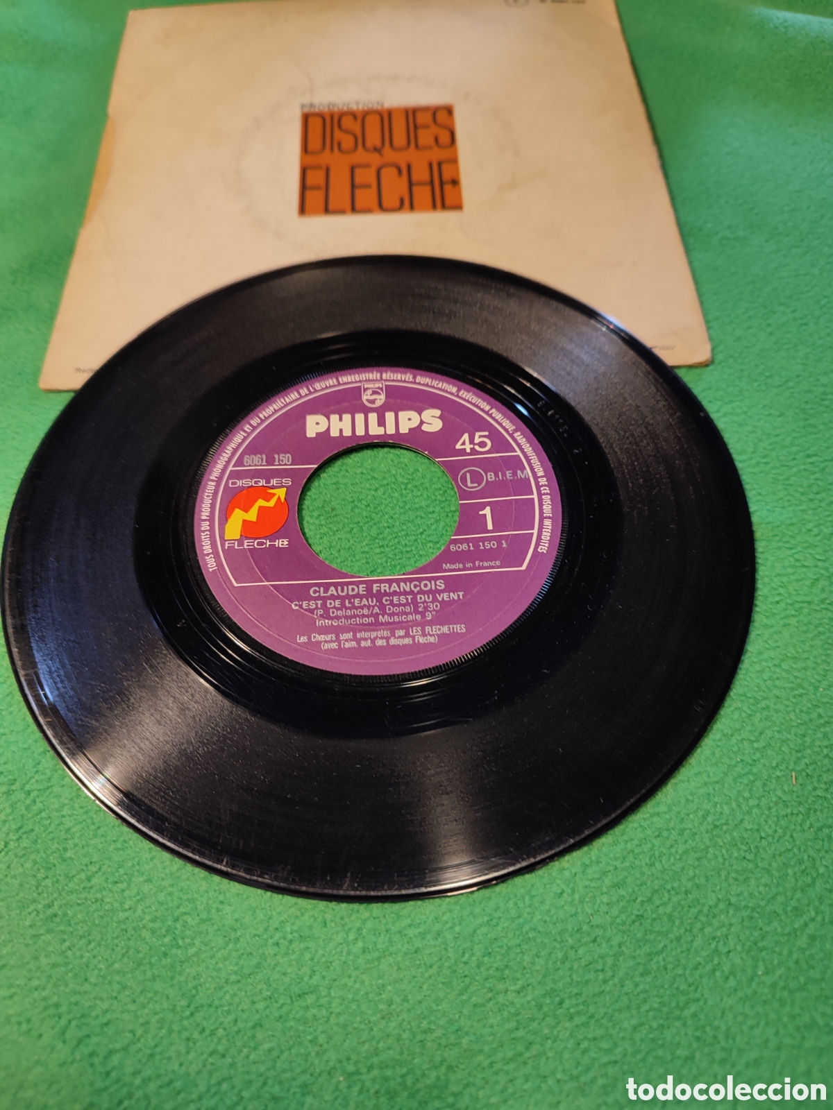 Discos de vinilo: Claude Francois - Cest de leau cest du vent - Foto 2