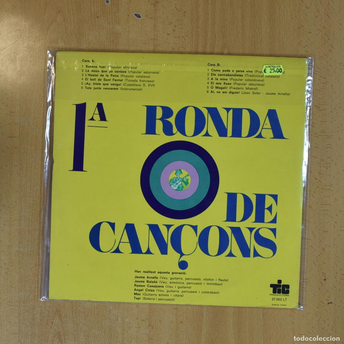 Discos de vinilo: VARIOS - 1 RONDA DE CANCONS - LP - Foto 2