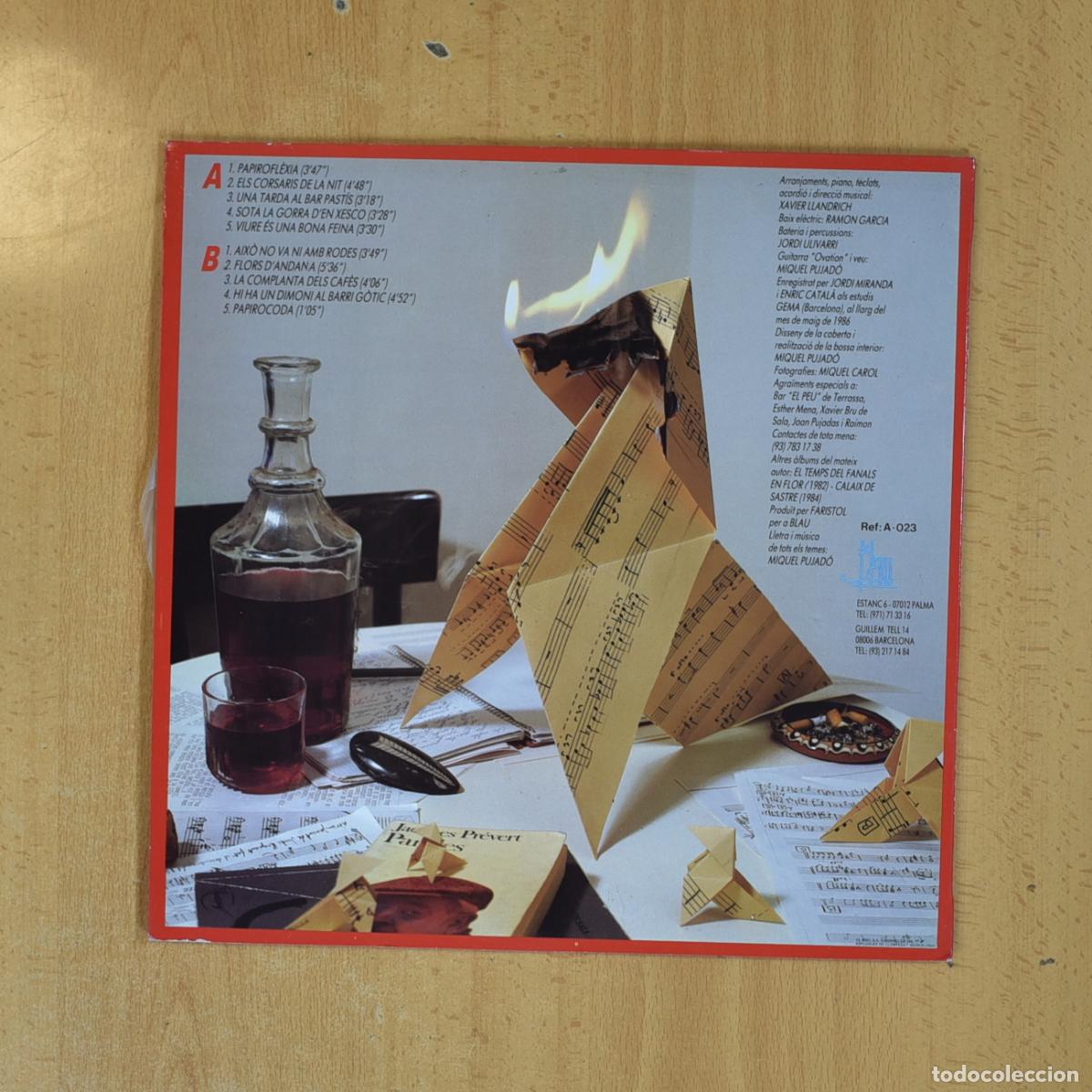Discos de vinilo: MIQUEL PUJADO - PAPIROFLEXIA - LP - Foto 2