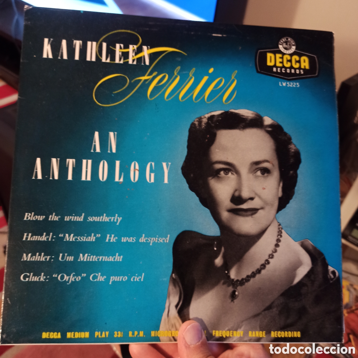 Discos de vinilo: Kathleen Ferrier &ndash; An Anthology (10 pulgadas) - Foto 1