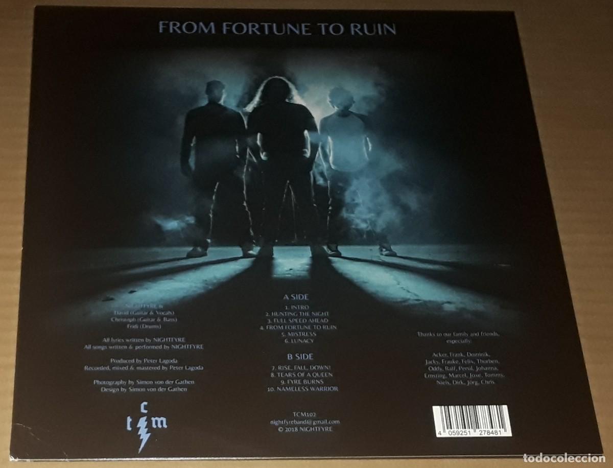 Discos de vinilo: LP - NIGHTFYRE - FROM FORTUNE TO RUIN - Foto 2
