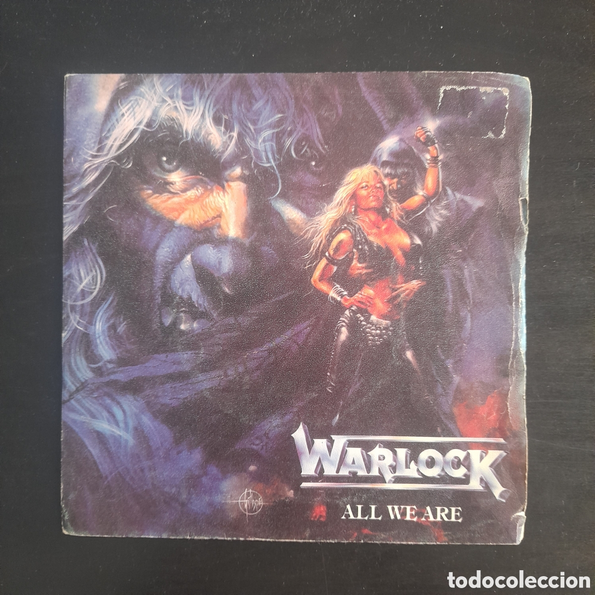 Discos de vinilo: Warlock &ndash; All We Are. Vinilo, 7&rdquo; 1987 Espa&ntilde;a - Foto 1