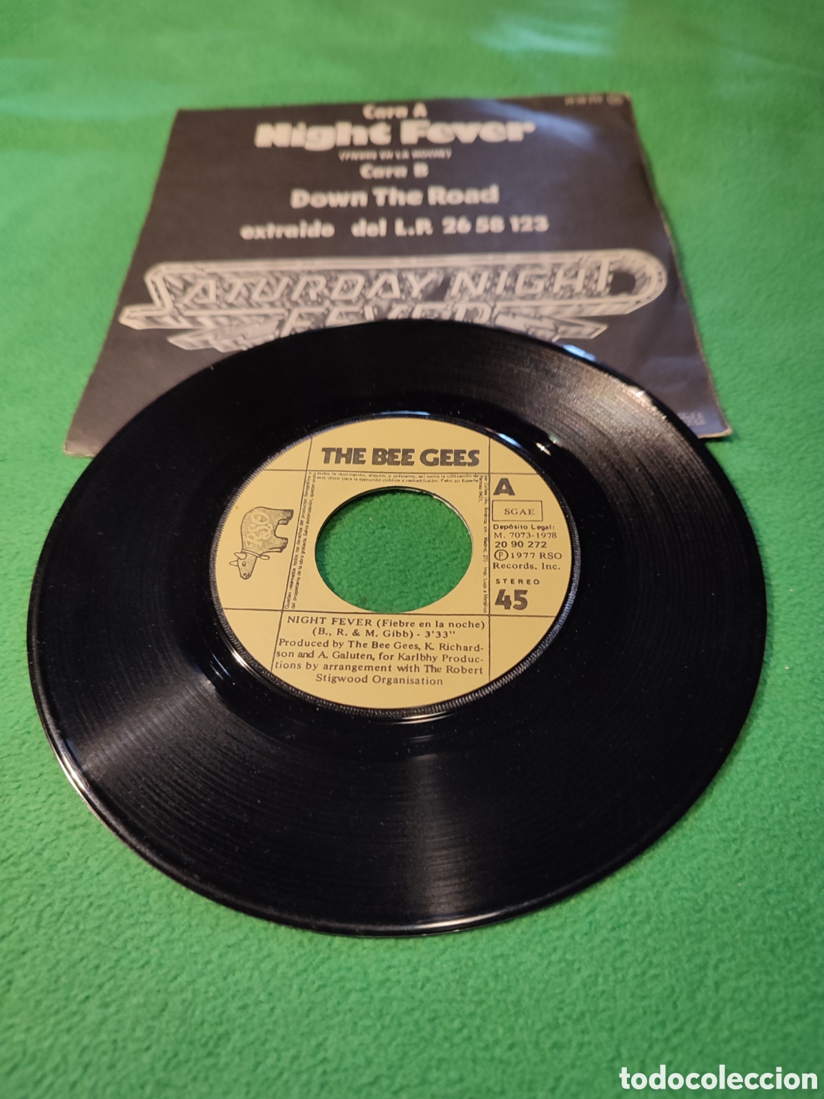 Discos de vinilo: Bee Gees - Night fever - Foto 2