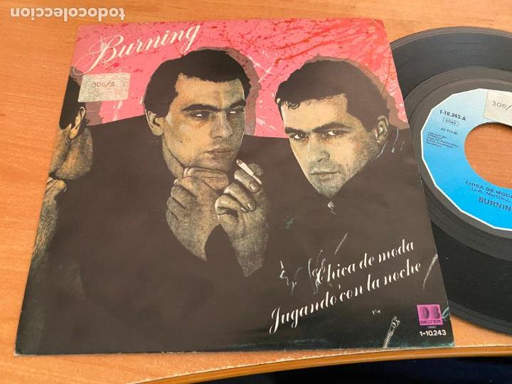 Discos de vinilo: BURNING (CHICA DE MODA) SINGLE ESPA&Ntilde;A 1982 (EPI26) - Foto 1