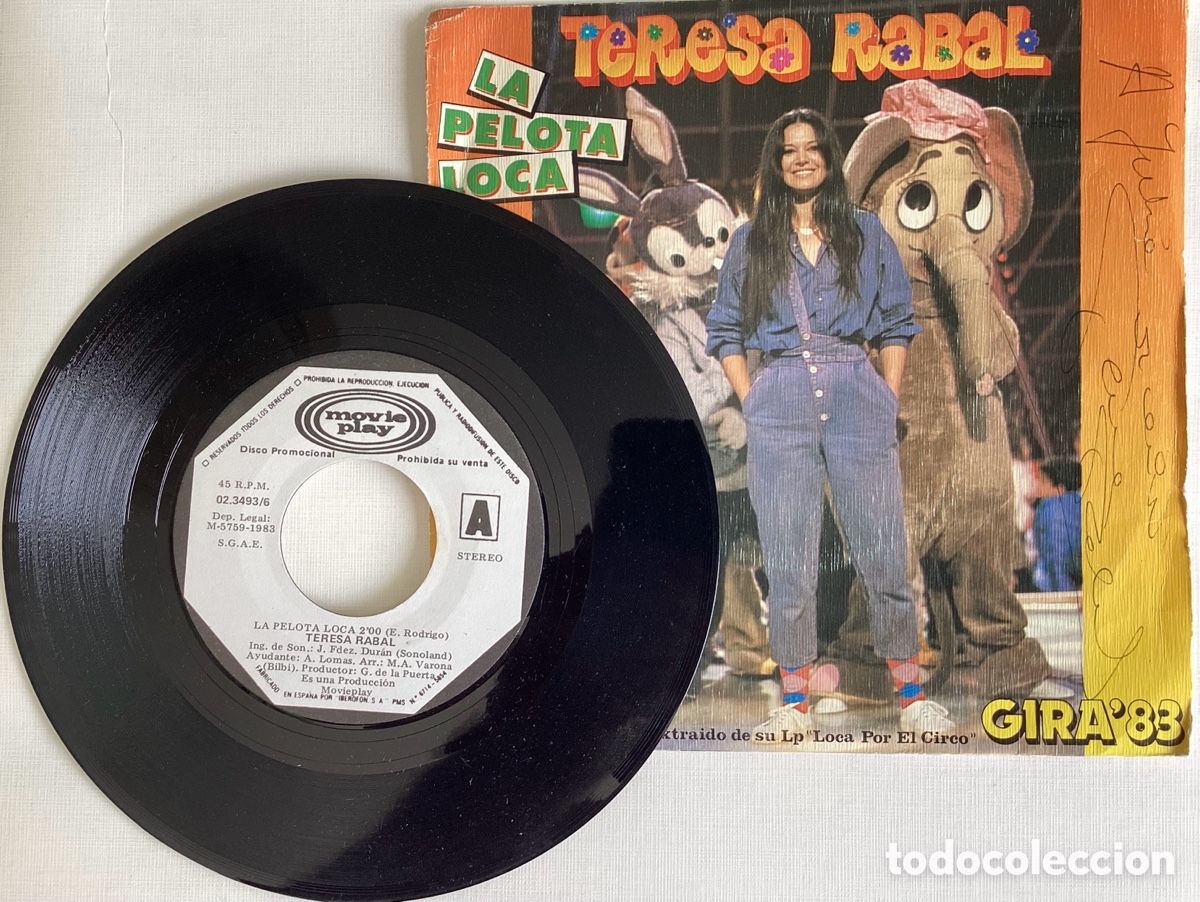 Discos de vinilo: Disco de vinilo promocional de Teresa Rabal - Foto 2