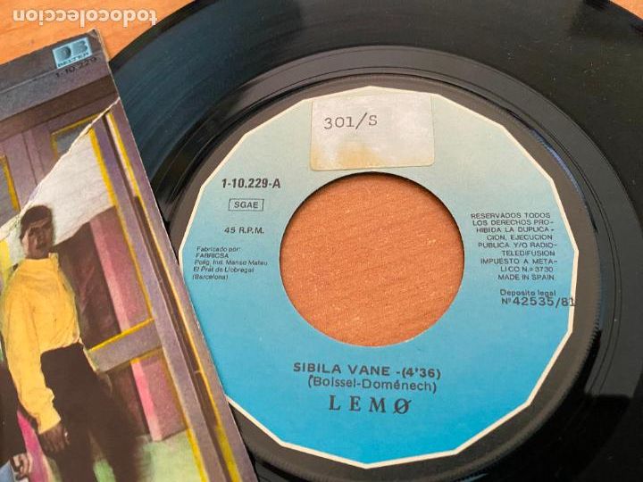 Discos de vinilo: LEMO (SIBILA VANE) SINGLE ESPA&Ntilde;A 1981 (EPI26) - Foto 2