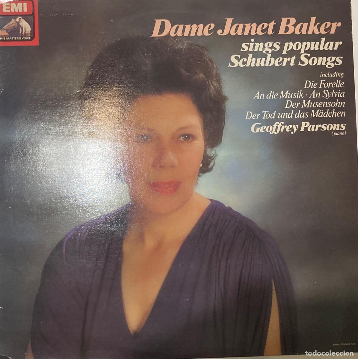 Disques de vinyle: DISCO LP DAME JANET BAKER. SINGS POPULAR SCHUBERT SONGS INGLATERRA 1981