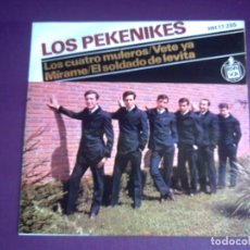 Discos de vinilo: LOS PEKENIKES - LOS CUATRO MULEROS +3 EP HISPAVOX 1964 - POP ROCK INSTRUMENTAL 60'S - MUY POCO USO