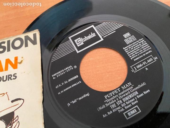 Discos de vinilo: 5&ordf; DIMENSION (PUPPET MAN) SINGLE ESPA&Ntilde;A 1970 (EPI26) - Foto 2