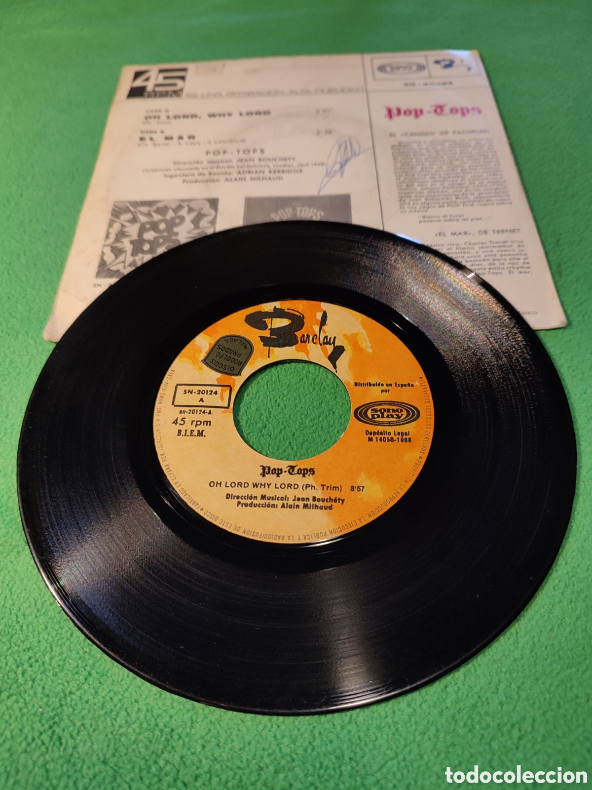 Discos de vinilo: Pop - Tops - Oh Lord , Why Lord - Foto 2