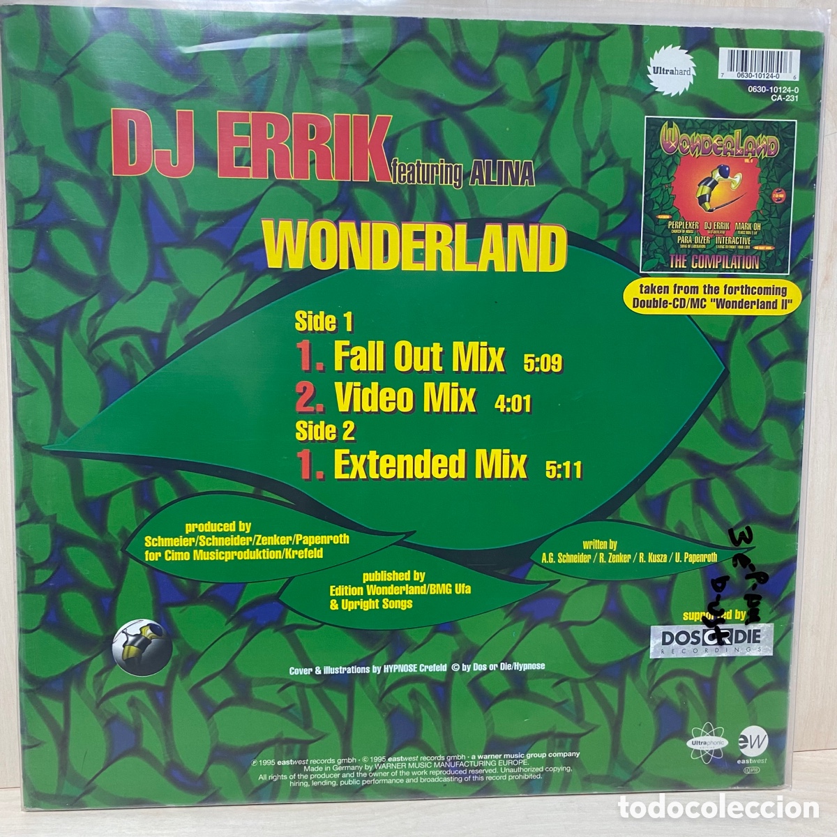 Discos de vinilo: DJ Errik - Wonderland (12&rdquo;) - Foto 2
