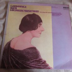 Dischi in vinile: WANDA LANDOWSKA - J.S. BACH - GOLDBERG VARIATIONS- LP 33 RPM MONO 1972