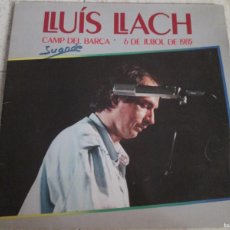 Discos de vinilo: LLUIS LLACH - CAMP DEL BARÇA. DOBLE LP 1ª ED ESPAÑOLA 1985. CARPETA ABIERTA. INSERT. MUY BUEN ESTADO