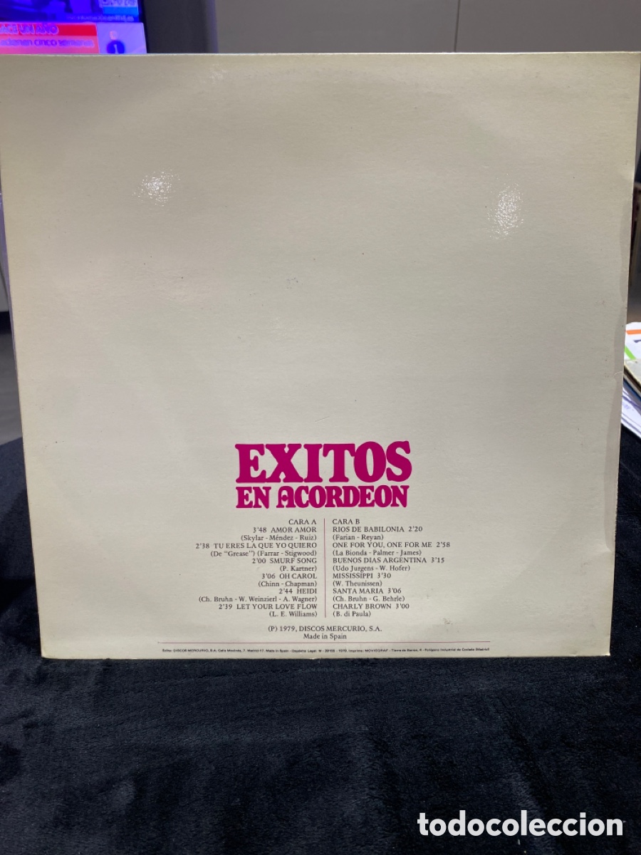 Discos de vinilo: LP &Eacute;XITOS DE ACORDE&Oacute;N. M. DOLORES. - Foto 2