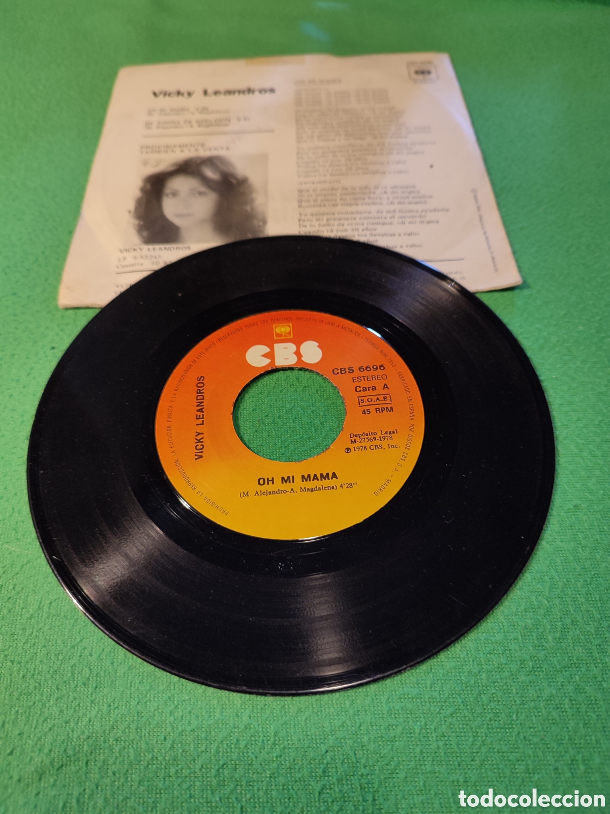Discos de vinilo: Vicky Leandros - Oh mi mam&aacute; - Foto 2