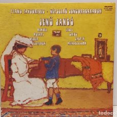 Discos de vinilo: NÉPSZERÜ ZONGORADARABOK / PIANO FAVOURITES / JENÖ JANDÓ / LP-HUNGAROTON-1982 / MBC. ***/***INSERTO