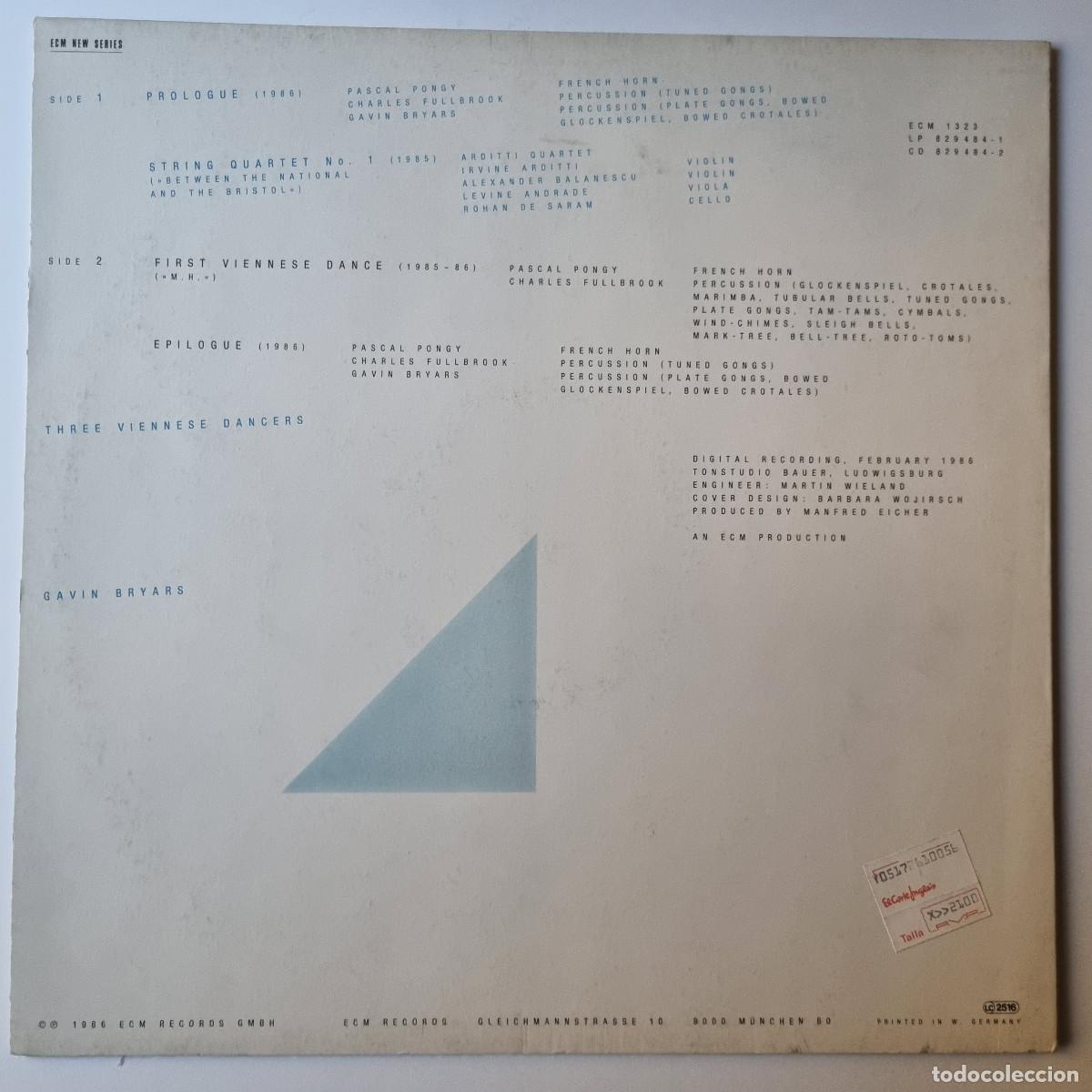 Discos de vinilo: Gavin Bryars &ndash; Three Viennese Dancers. 1986. VINILO - Foto 2