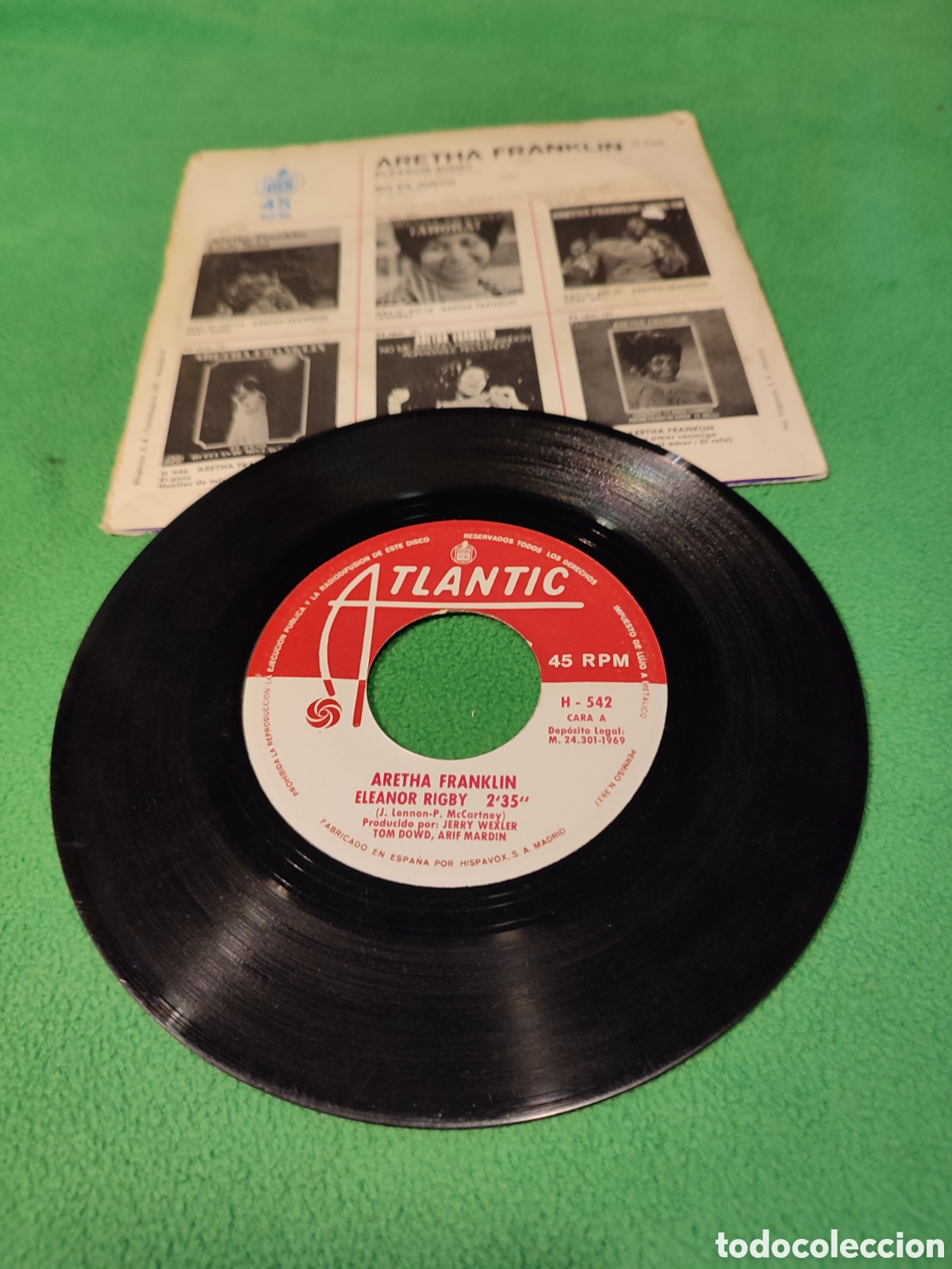 Discos de vinilo: Aretha Franklin - Eleanor Rigby - Foto 2