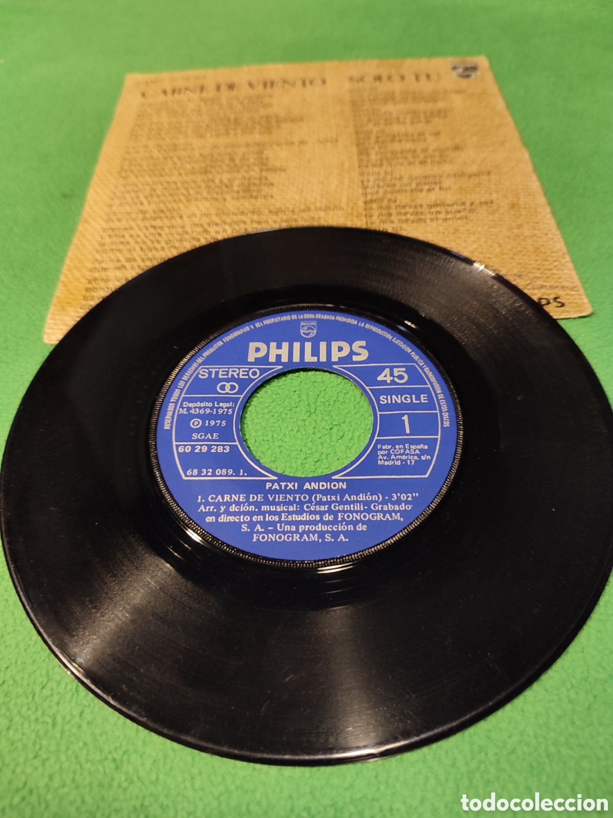 Discos de vinilo: Patxi Andion - Carne de viento - Foto 2