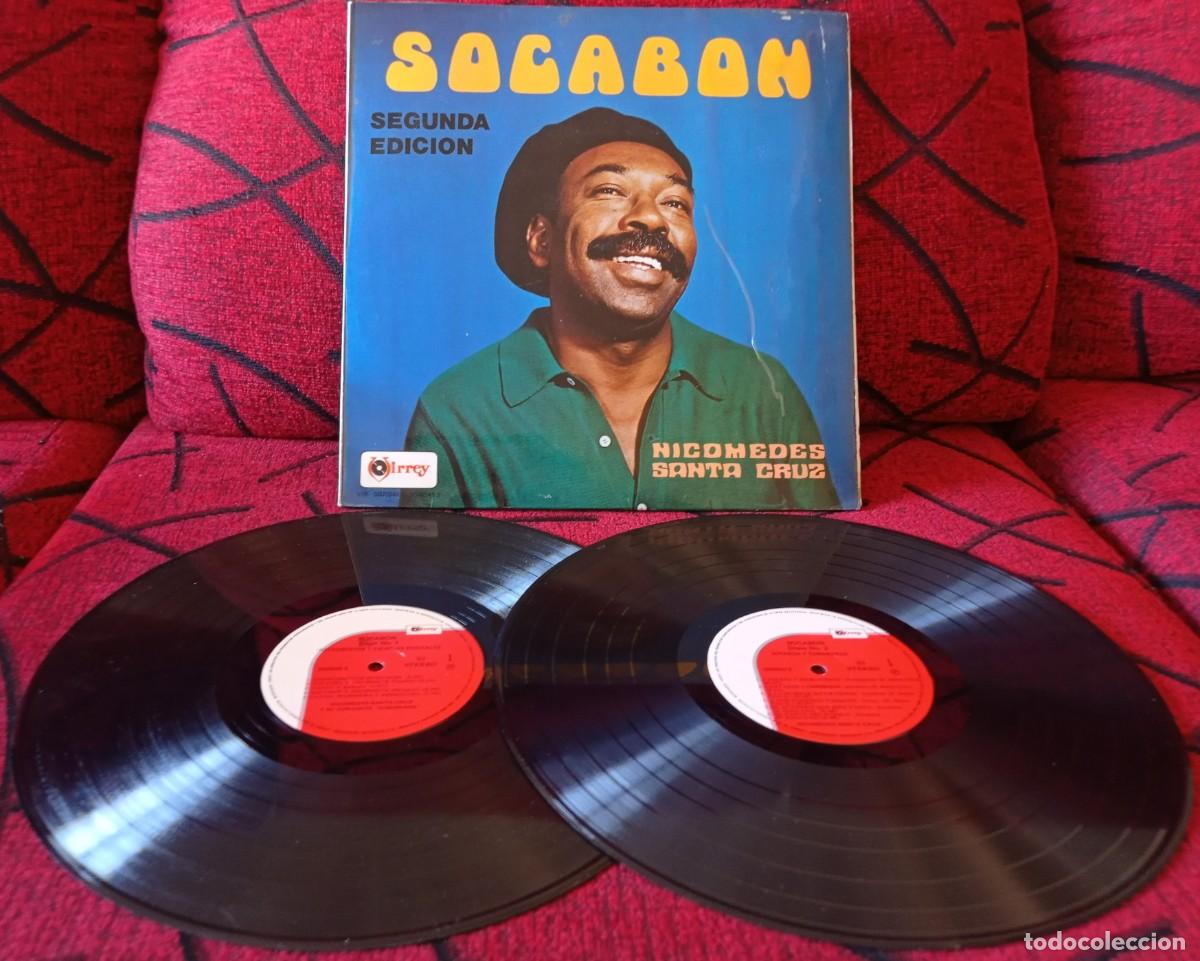 Discos de vinilo: NICOMEDES SANTA CRUZ ** Socabon ** 1975 PERU DOBLE VINILO LP
