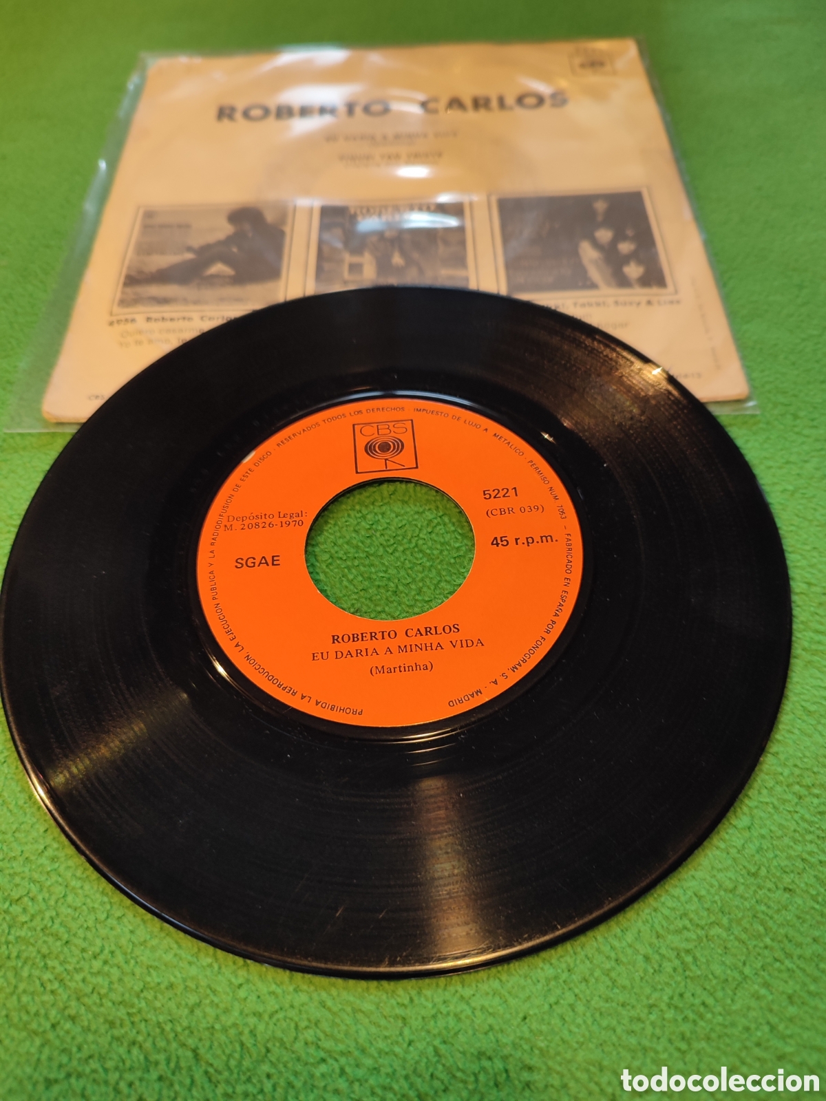 Discos de vinilo: Roberto Carlos - Eu daria a minha vida - Foto 2