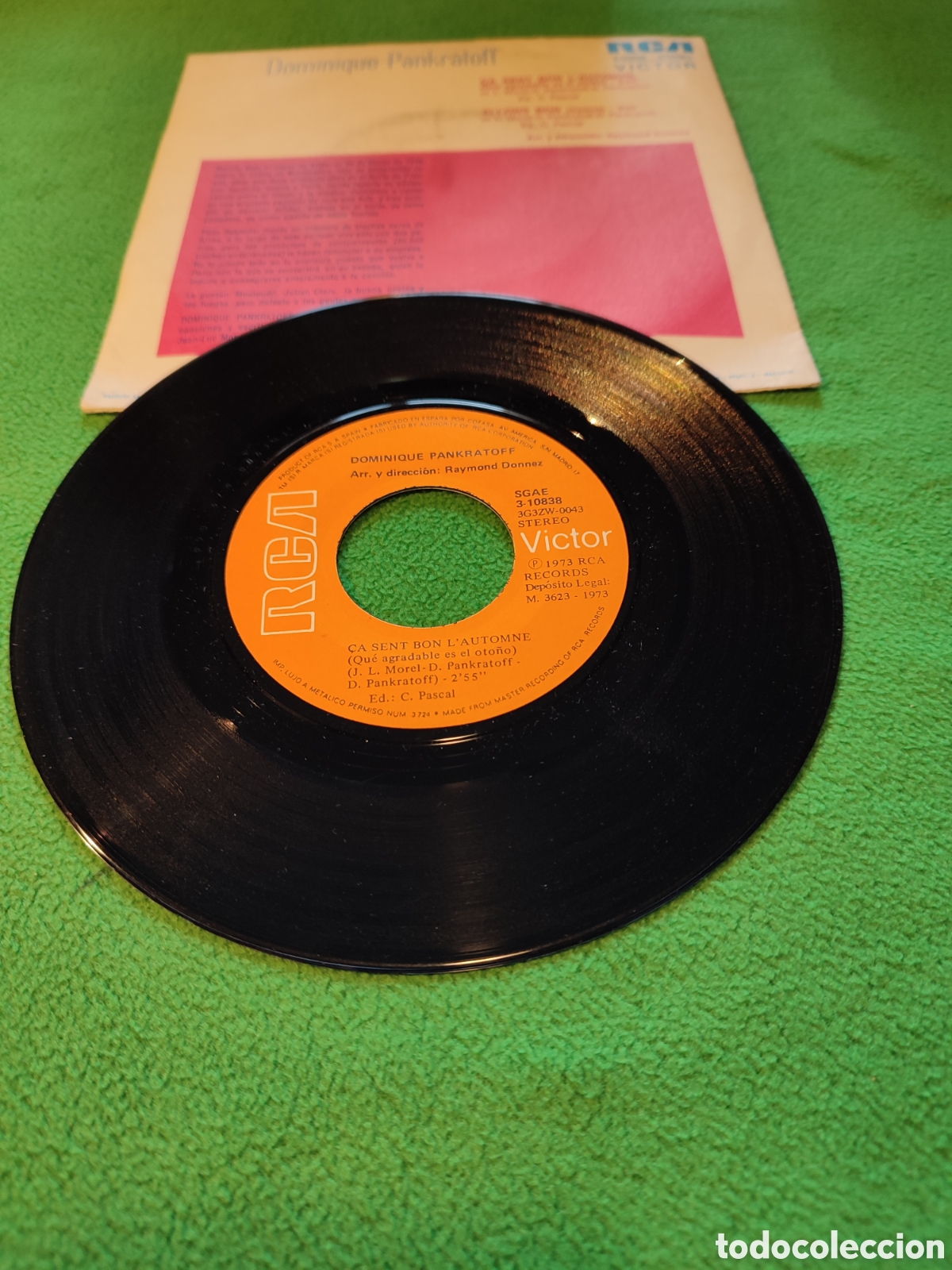 Discos de vinilo: Dominique Pankratoff - Que agradable el oto&ntilde;o - Foto 2
