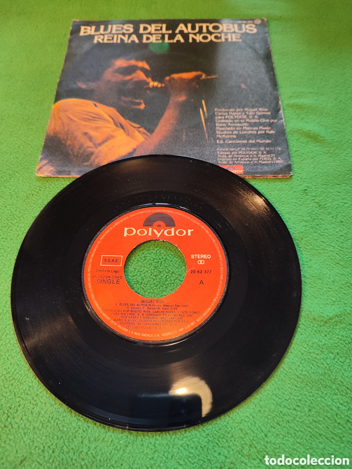 Discos de vinilo: Miguel R&iacute;os - Blues del autob&uacute;s - Foto 2