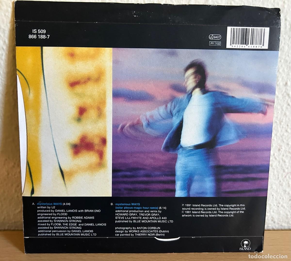 Discos de vinilo: U2 &lrm;&ndash; Mysterious Ways. Estado. Vg / Vg. 1991 - Foto 2
