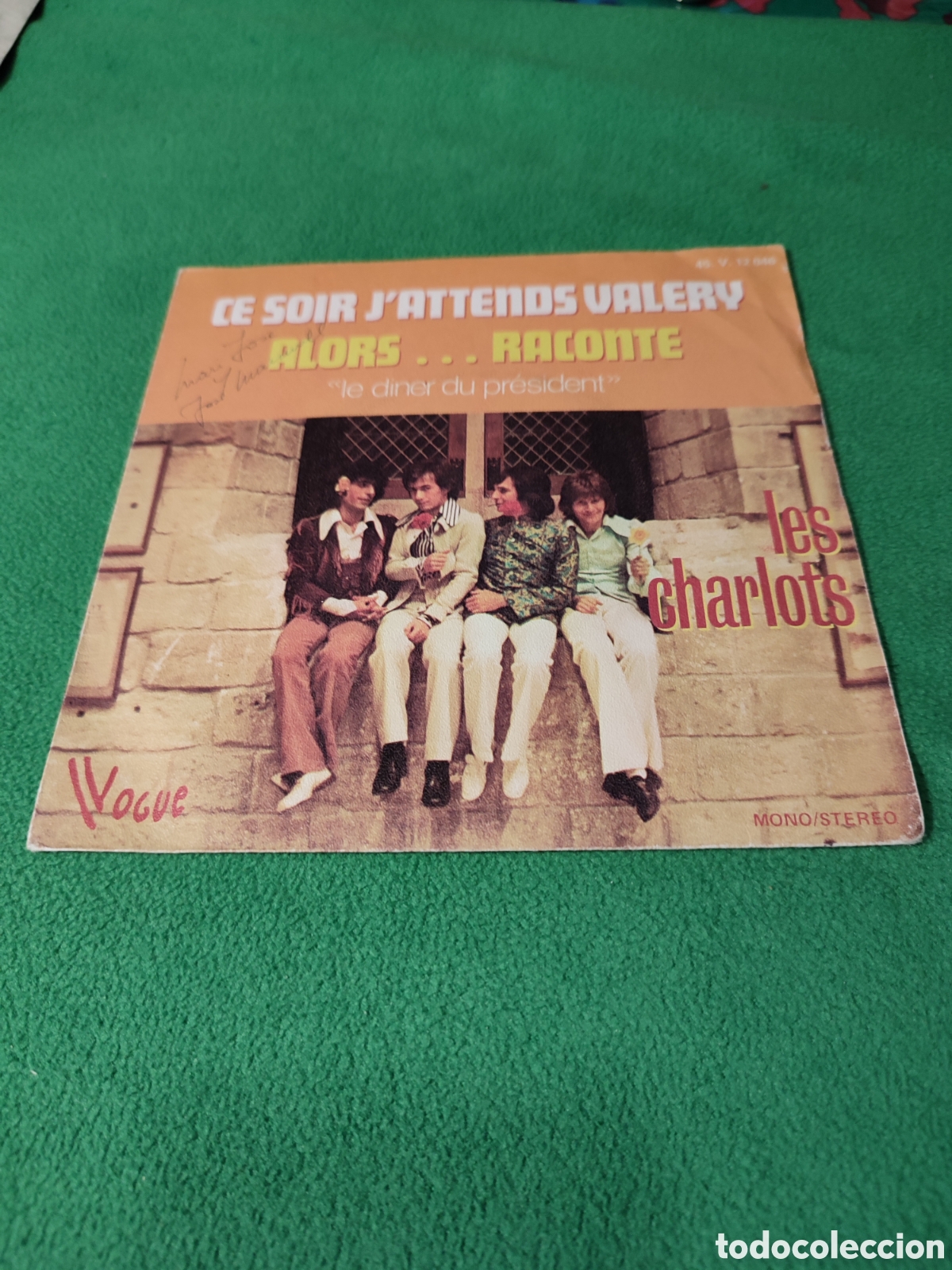 Discos de vinilo: Les Charlots - Ce soir j attends Val&eacute;ry - Foto 1