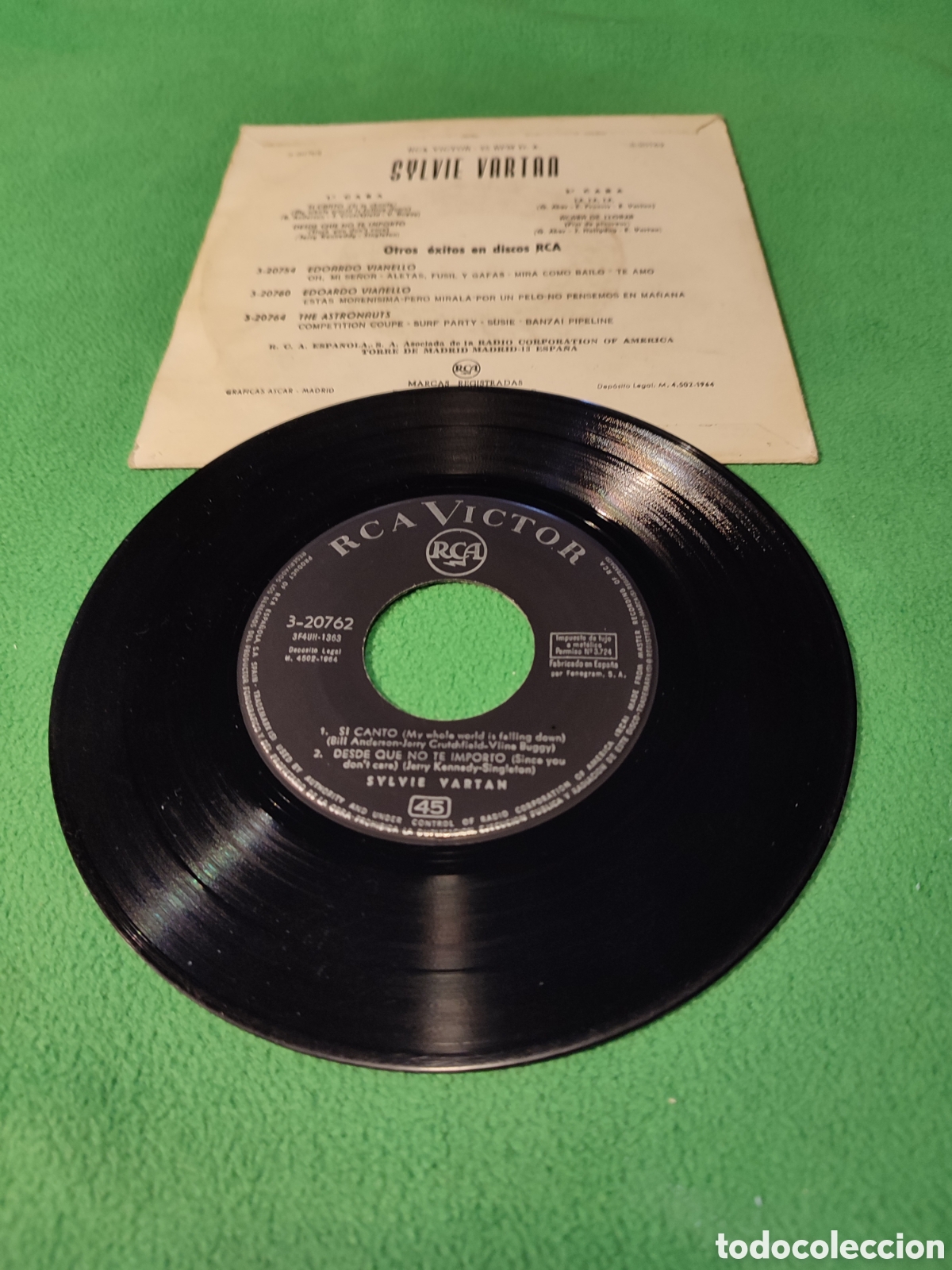 Discos de vinilo: Sylvie Vartan - Si canto+ 3 - Foto 2