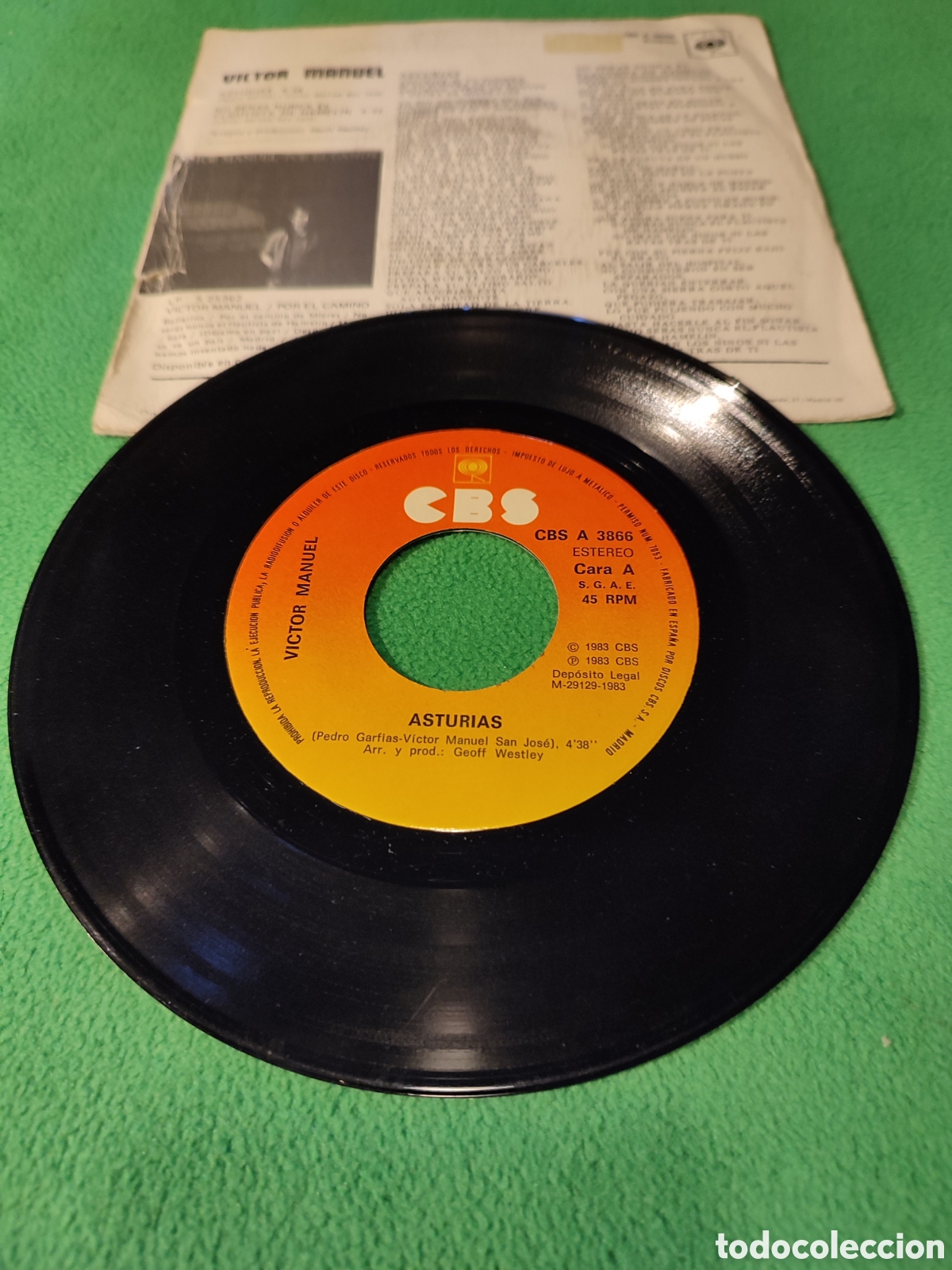 Discos de vinilo: V&iacute;ctor Manuel - Asturias - Foto 2