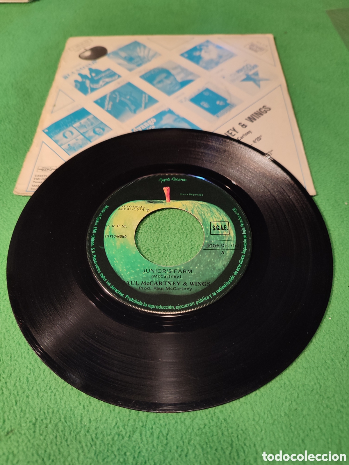 Discos de vinilo: Paul MacCartney & Wings - Juniors Farm - Foto 2