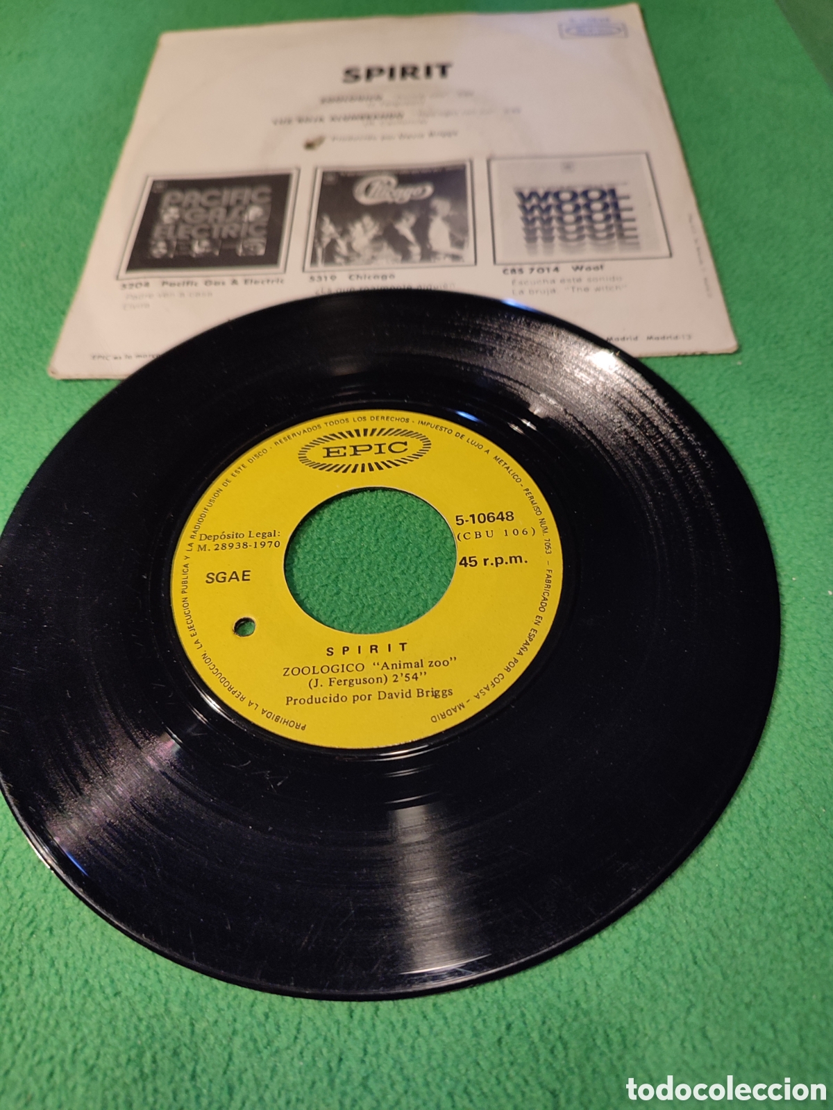 Discos de vinilo: Spirit - Zool&oacute;gico single - Foto 2