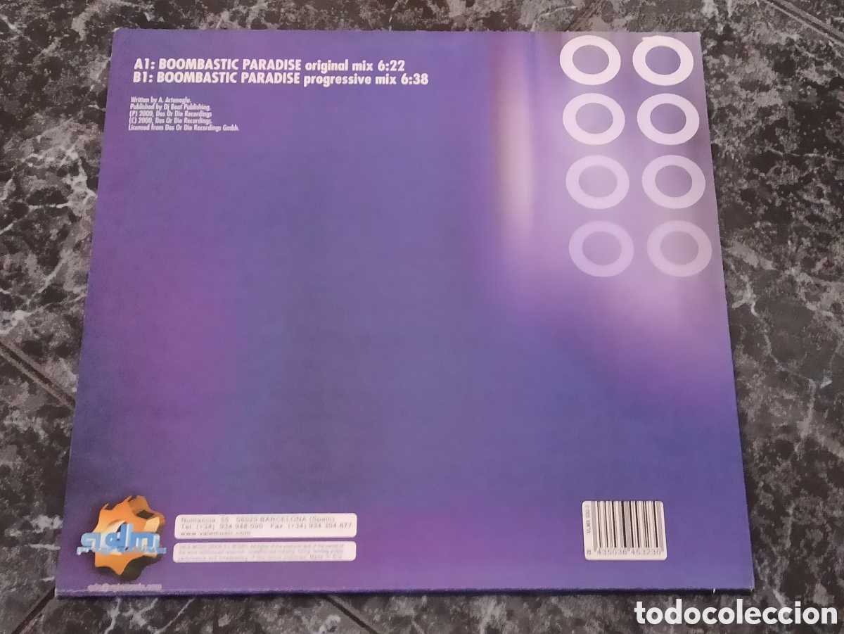 Discos de vinilo: DJ Boombastic - Boombastic Paradise (12&rdquo;) - Foto 2