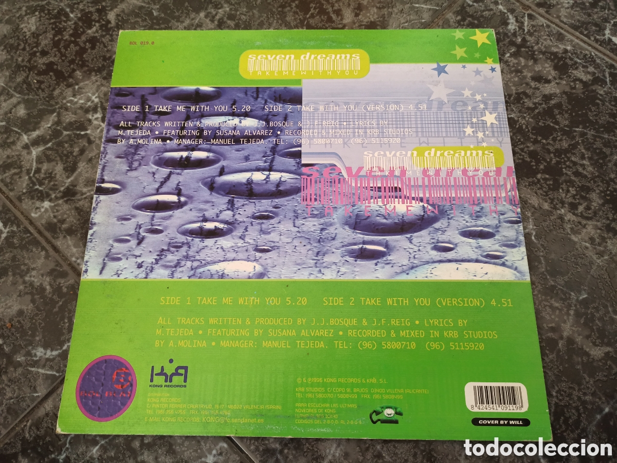 Discos de vinilo: Seven Dreams - Take Me With You (12&rdquo;) - Foto 2