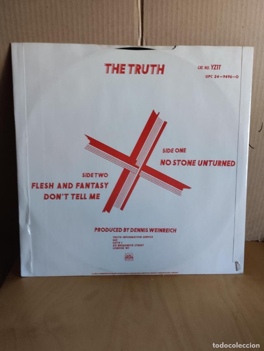 Discos de vinilo: THE TRUTH ---- NO STONE UNTURNED - MAXI - Foto 2